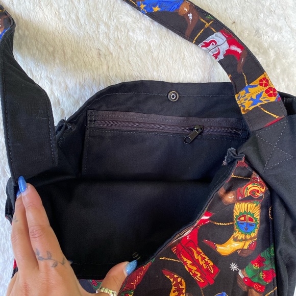 Cowboy boot tote bag - Picture 3 of 4
